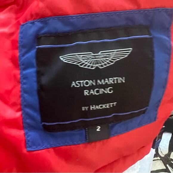 Hackett London Aston Martin Racing Red Down Puffer Jacket Toddler Size 24 months - Picture 6 of 16